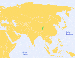 Répartition géographique du panda rgéant
